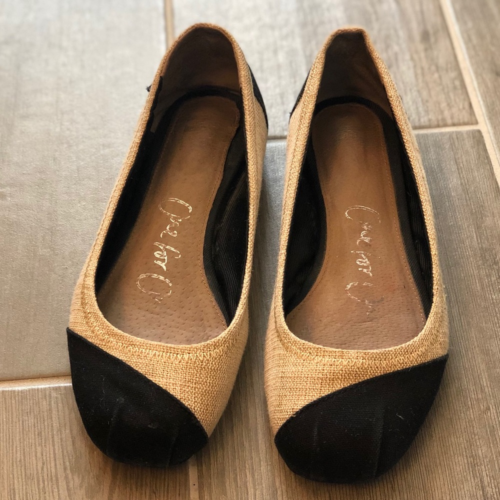 Toms Linen Ballet Flats